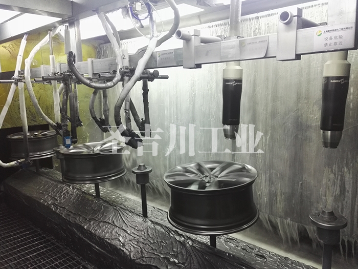 鋁輪轂噴槍 + 旋杯式靜電自動噴涂系統(tǒng)